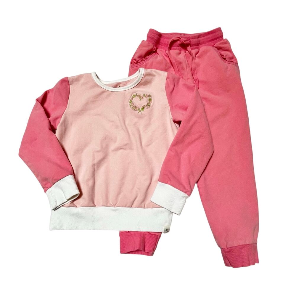 Love & Grow Mini Me Heart Sweatset Size 7